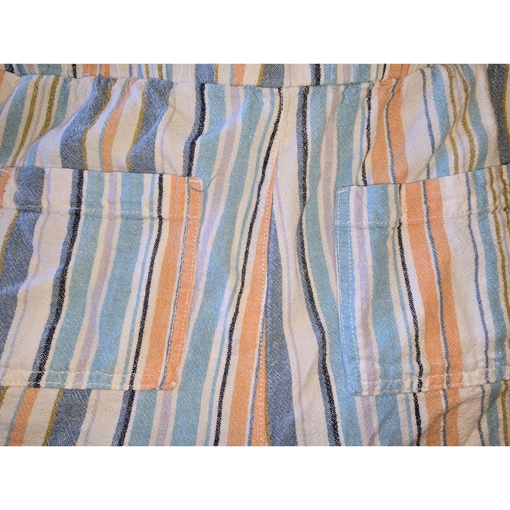 Briggs Ladies' Linen Blend Striped Pullon Shorts SIZE-Small - Picture 6 of 6